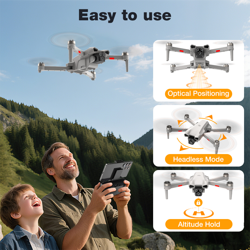 Novo Drone L107 PRO 8K para Fo - Jjrc Drone X12 avaliação e preço